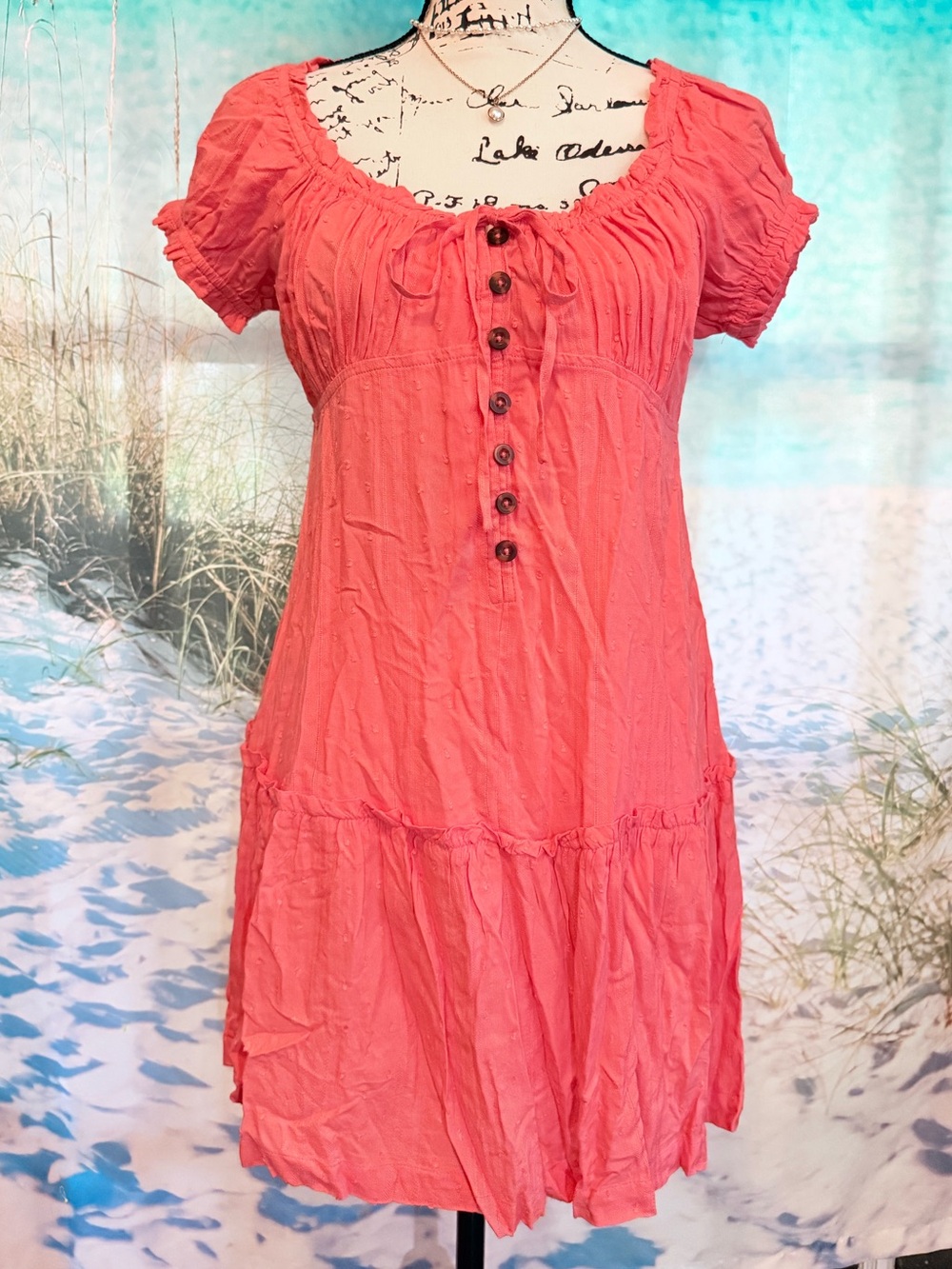 O'Neill Coral Elastic-Waist Summer Dress